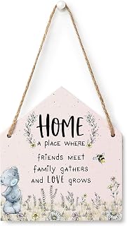 Me to You Tatty Teddy Decorative Wall Plaque 'Love Grows' 8 x 10cm - Official Collection