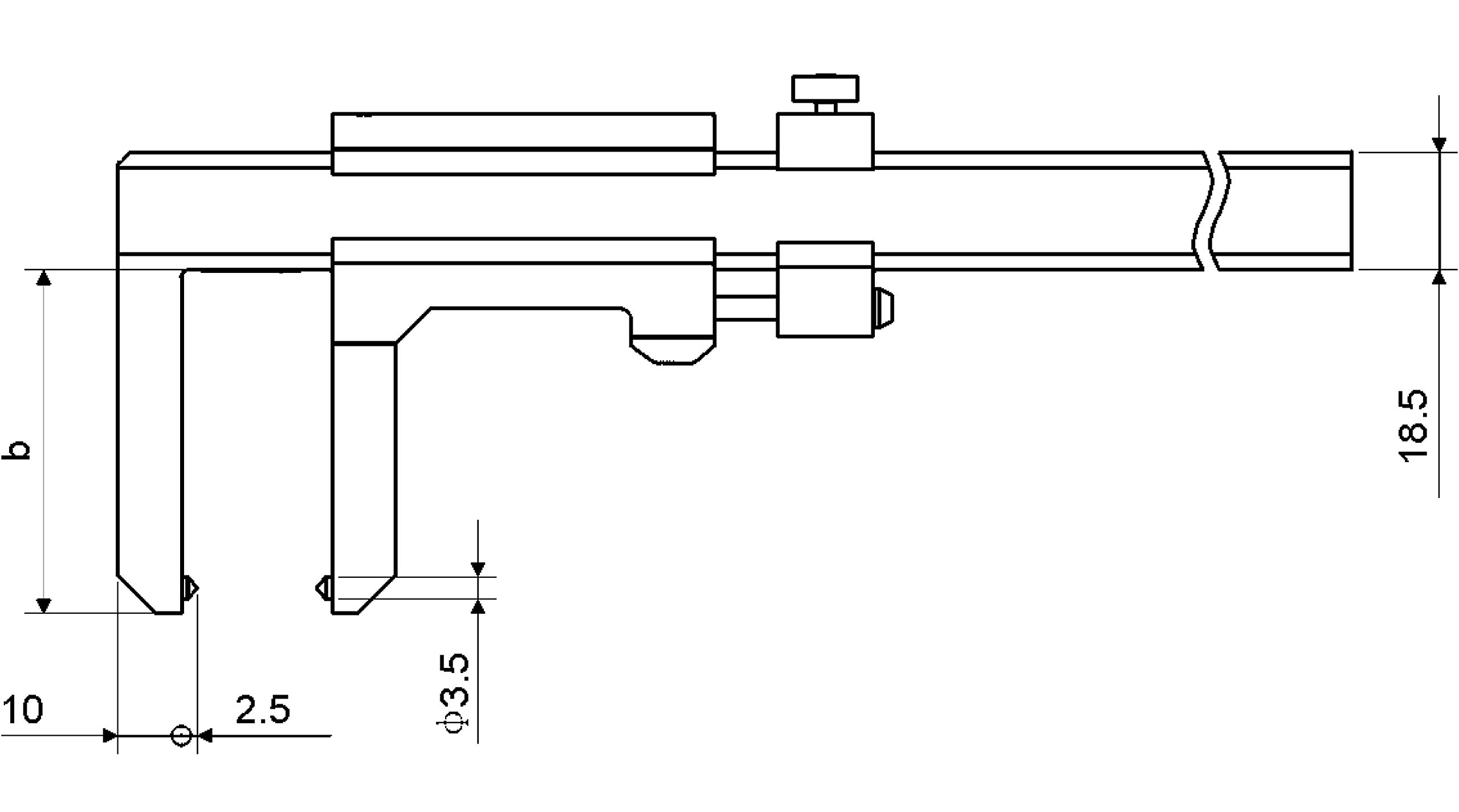 MIB Bremsscheiben-Messschieber analog oder digital zur AUSWAHL: 0-60 mm/50 mm