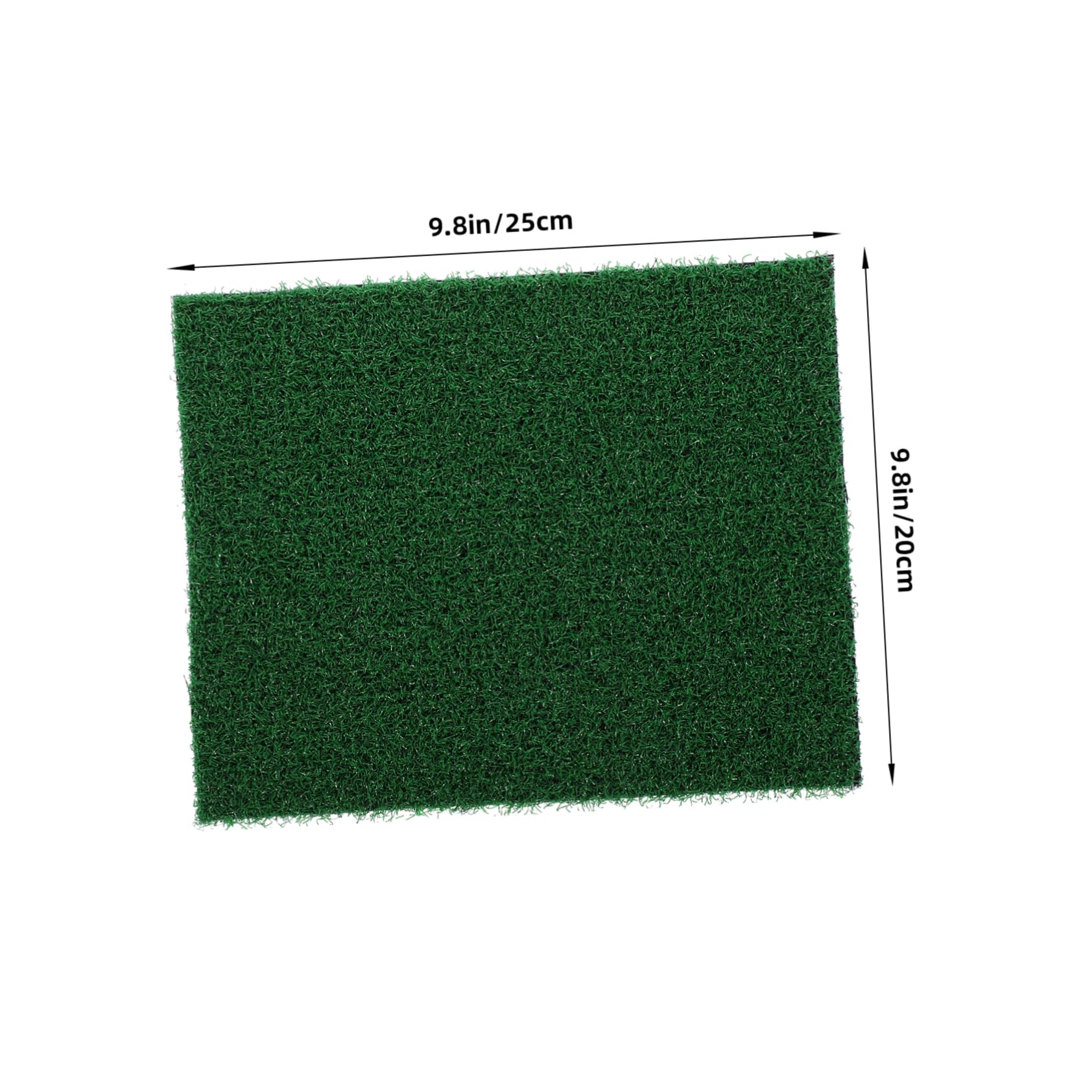 POPETPOP Safe Resin Material Artificial Grass Turf Small Green Decor Pet Turf Rug