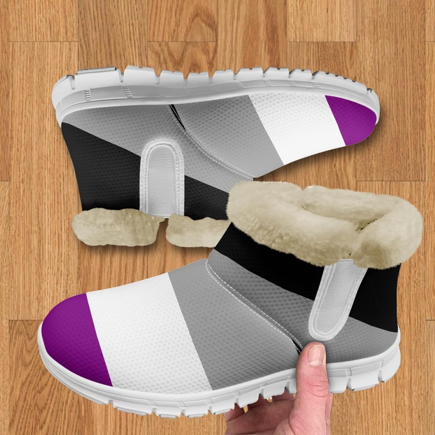 Snow Boots for Women -Fashion Winter Warm Snow Boots Anti-Slip outdoor Furry bootie for men women