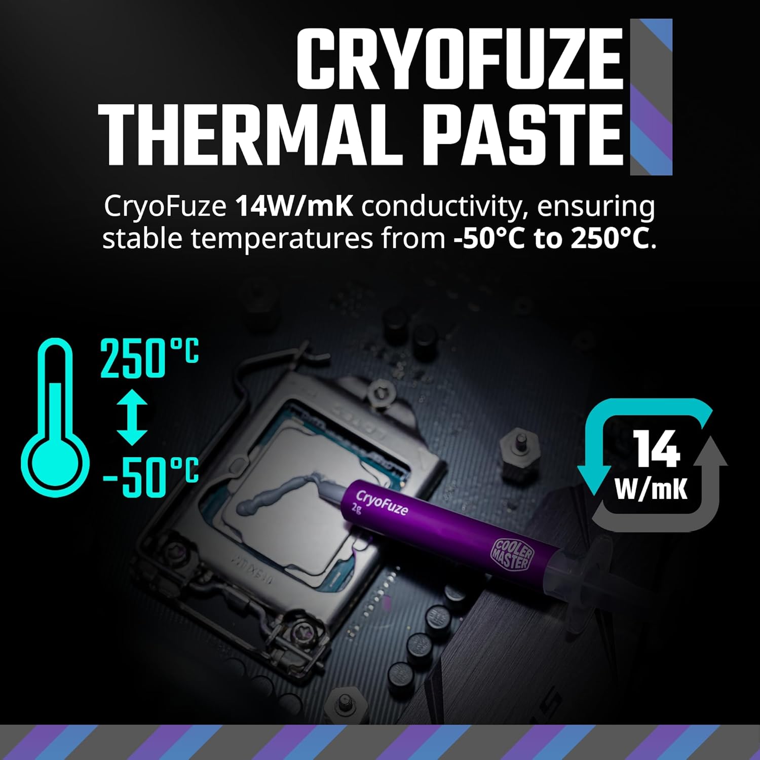 Cooler Master Hyper 212 Spectrum V3 ARGB CPU Air Cooler, 120mm PWM Fan, 4 Copper Heat Pipes, 152mm Tall, AMD Ryzen AM5/AM4, Intel LGA 1851/1700/1200 Brackets - 8