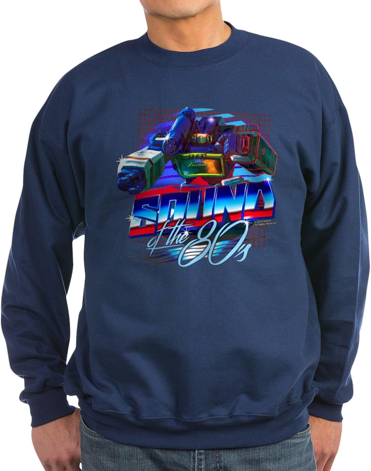 CafePress Transformers Sound of The 80S Sweatshirt (Dark) Classic Crew Neck Light Sweatshirt