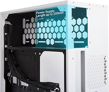 ホワイト ミドルタワーPCケース ガラスサイドパネル Amazon | IN WIN 強化ガラス製サイドパネル採用 ミドルタワーATX