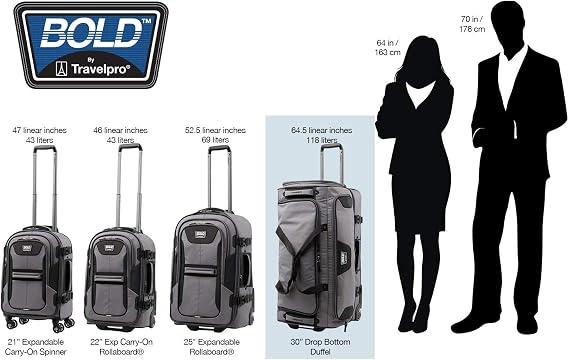 Travelpro Tpro Bold 2.0 30 Inch Drop Bottom Rolling Duffel