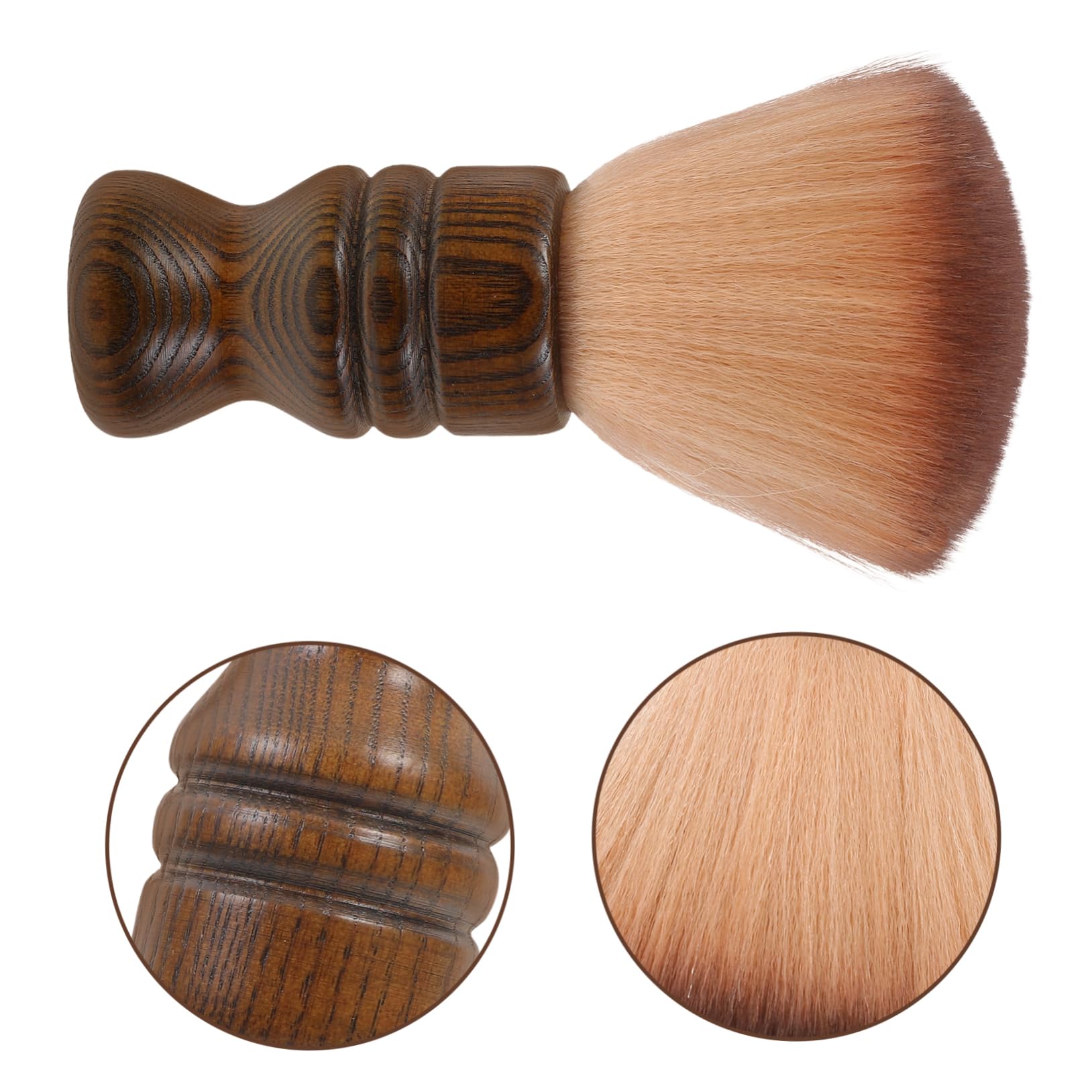 FRCOLOR 3St Bürste mit Holzgriff hairbrush haarbürsten barber brush hair remover bürste barber bürste Haarschneide-Reinigungsbürste Gesicht Friseurwerkzeug Bartreinigungsbürste Hölzern