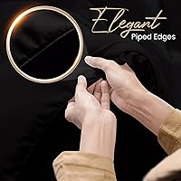 Vista 5 de Utopia Bedding Comforters Twin Size, All Season Duvet Insert, Down Alternative Box Stitched Bed Comforter with Corner Tabs, Machine Washable (Black)