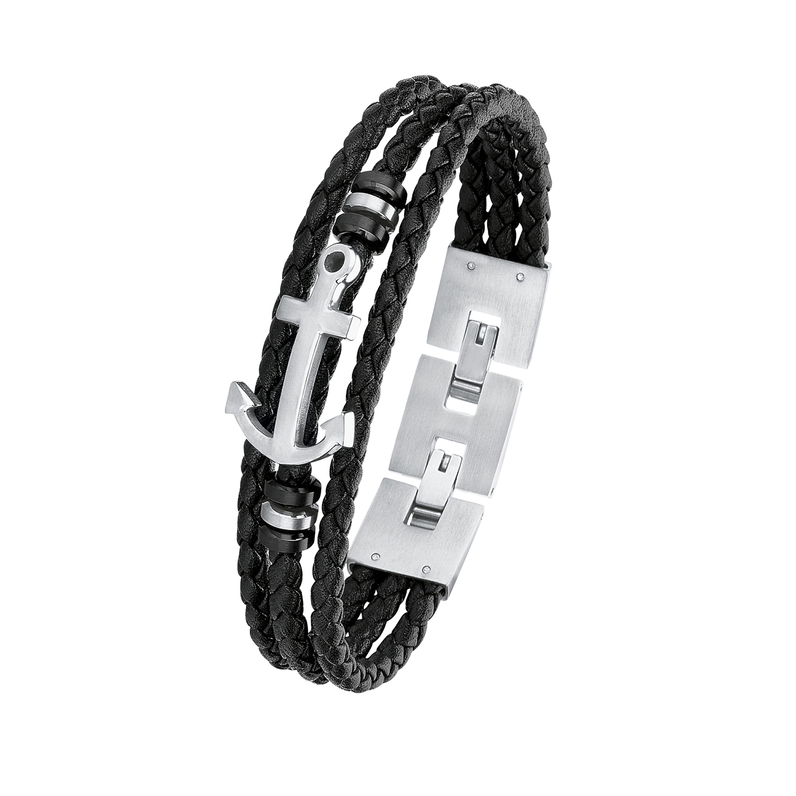 s.Oliver Armband roestvrij staal herenarmband, 19 1 cm, zilver s.Oliver Armband roestvrij staal herenarmband, 19 1 cm, zilver