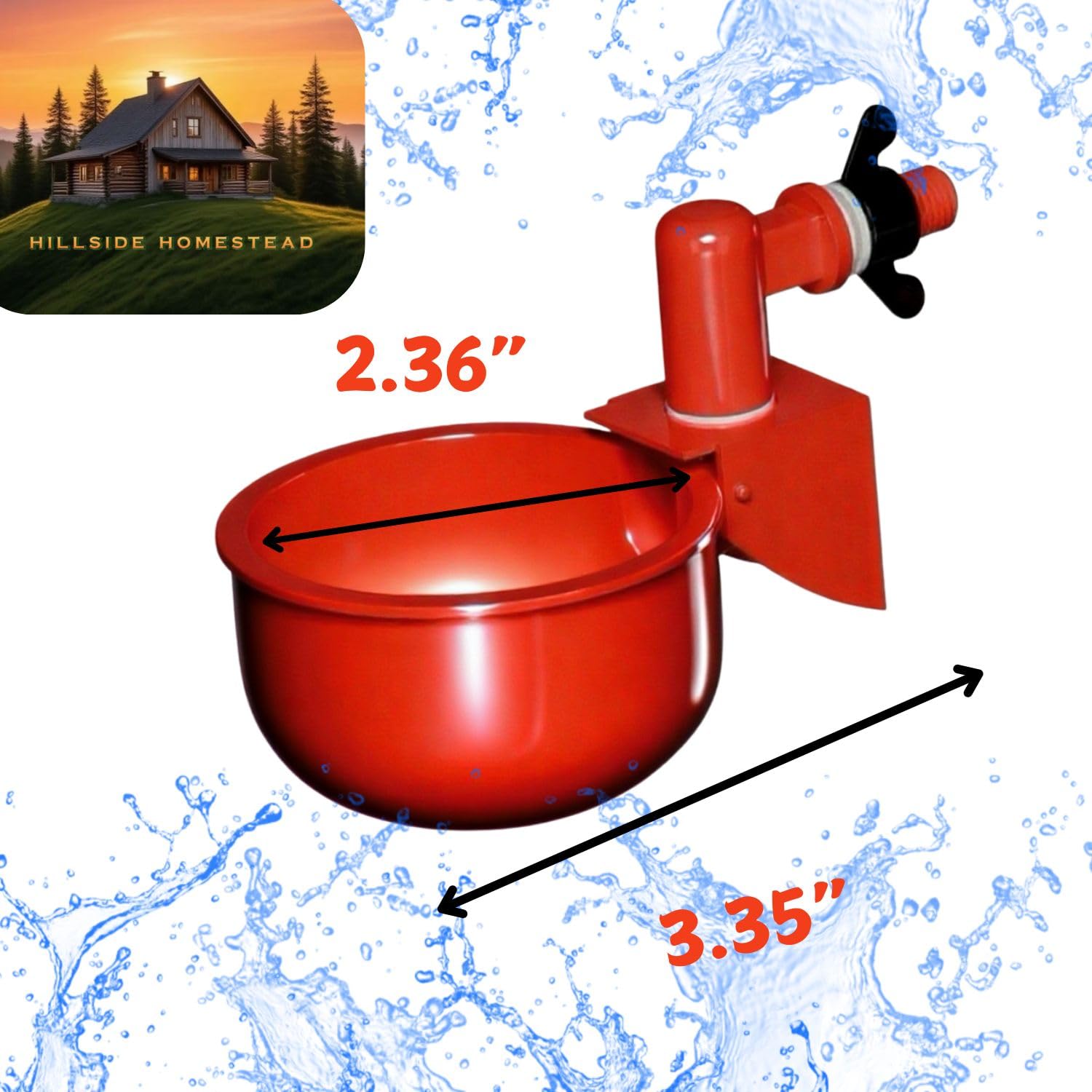 Juego de 8 tazas de agua para pollos + extras gratis, resistentes a las fugas, para suministros de pollitos de bebé y otras aves de corral, se adapta a cubos de 5 galones y