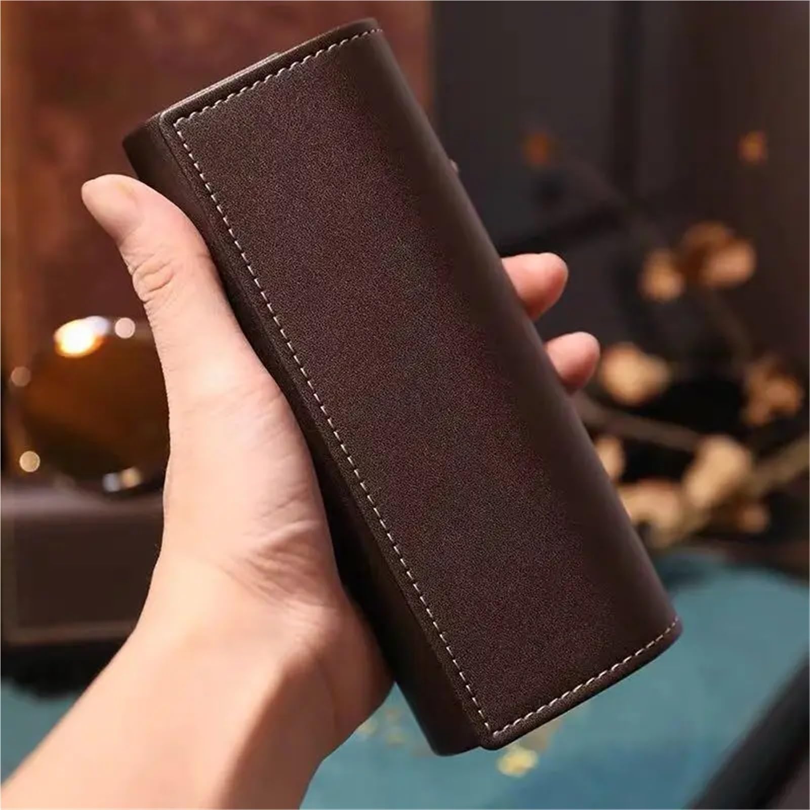 2 uds. Estuche de cuero for gafas sol, estuche for anteojos, for, for for mujer Para Uso Diario Y Viajes