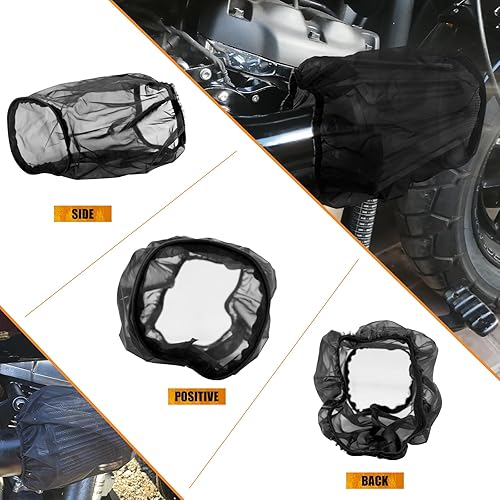 Vista 18 de Funda impermeable para calcetines de lluvia con filtro de aire a prueba de polvo para Harley Sportster XL 1200 883 Dyna Softail Touring Street Glide