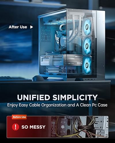 Miniatura 6 de AsiaHorse Cables de alimentación de extensión de cable PSU de 16 AWG, cable de extensión de manga modificada para fuente de alimentación