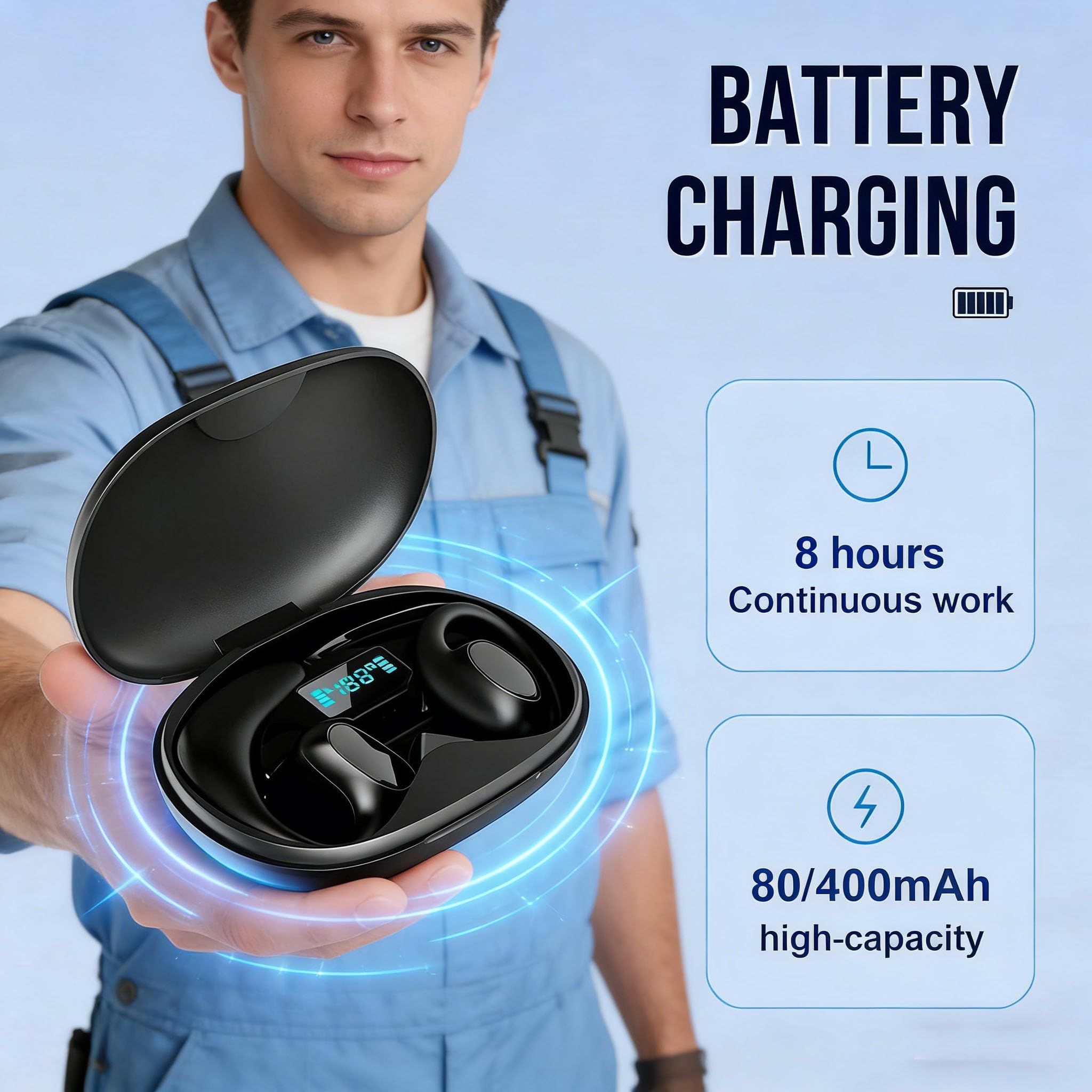 Meacode Traductor, Meacode Ai Translation Earbuds, Auriculares Traductor En Tiempo Real-144 Idiomas/Traducción Simultánea/Función Sin Conexión/ Ruido Para Viajes, Negocios Y Estudios (2PZ-A)
