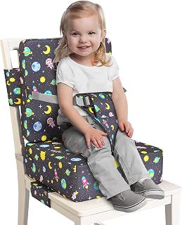 Booster Seat for Dining Table, Toddler Booster Seat for Dining Table with Safety Buckles, Anti-Scratch Easy Cleaning Toddler Seat for Table