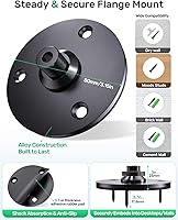 Vista 4 de Gooseneck Mic Stand -19" Podium & Wall Microphone Holder, Heavy Duty Adjustable Desk/Wall Mount Flexible Arm Compatible with Shure, Fifine, AT2020