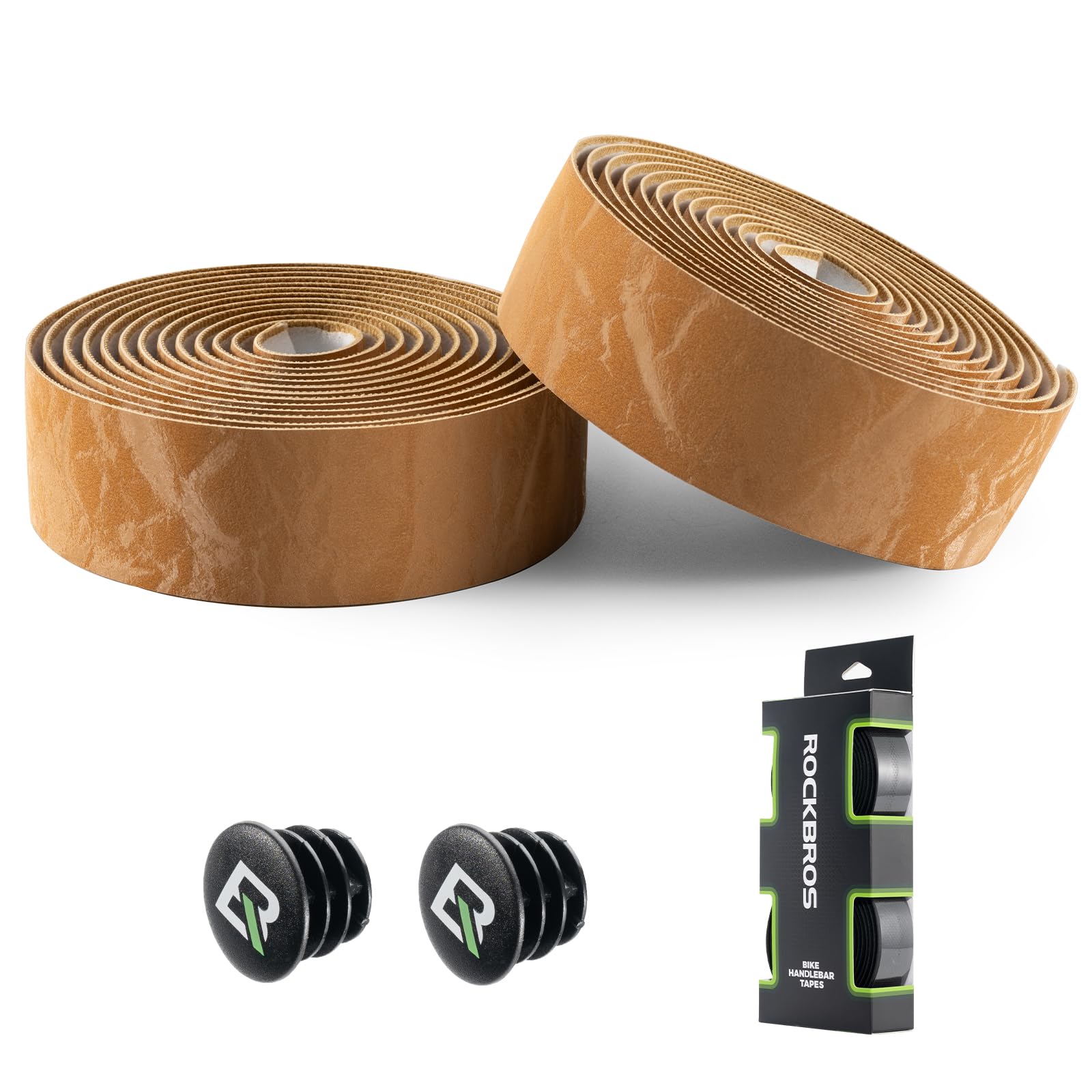 ROCKBROS Handlebar Tape for Road Bikes,2 Rolls of Road Bike Handlebar Tape,Extra Long 220cm and Thick 3mm,Self-Adhesive Grip Tape for MTB,Gravel,Road Bikes,and Urban Cycling,Road Bike Accessories