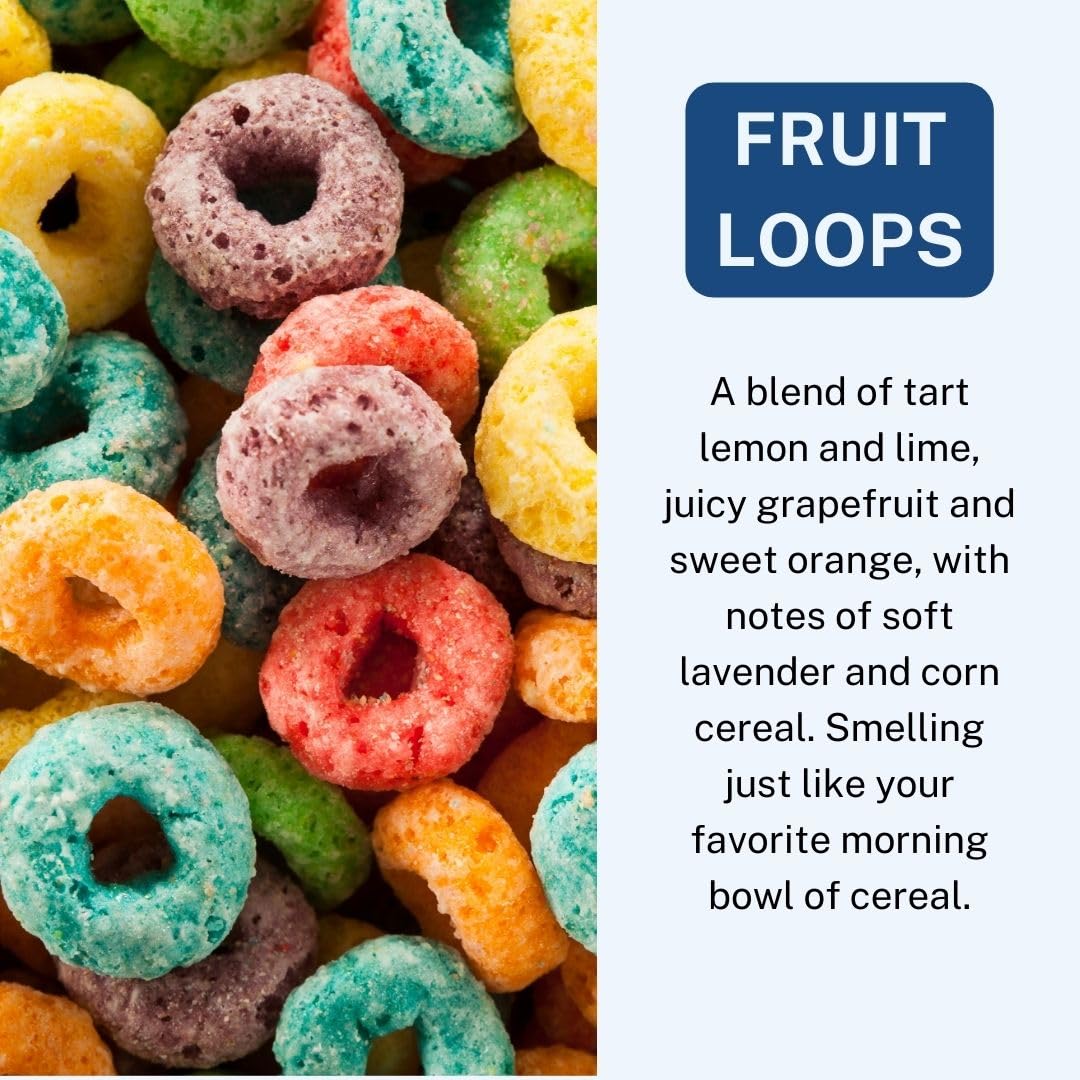 CE Craft Fruit Loops - Difusor de aceite de fragancia colgante de aire para coche, difusor de ambientador para aceites esenciales, fragancia, aromaterapia, difusor de automóvil, botella difusora de