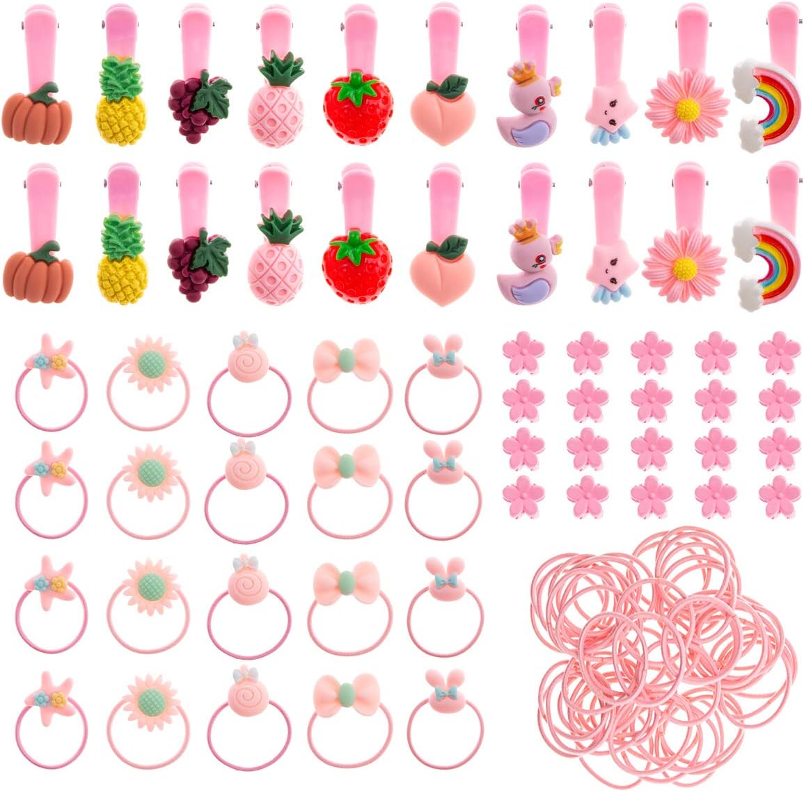 110 Pieces Accessoires Cheveux Pour Bebe Filles 70 Elastiques A Cheveux Barrette Pince A Cheveux Fleur Pour Enfants Bebes Anti Glisse Amazon Fr Beaute Et Parfum