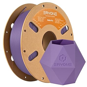 ERYONE Matte PLA Filament for 3D Printer, Filament 1.75mm +/- 0.03mm, 1kg (2.2LBS)/Spool, Blue Lilac