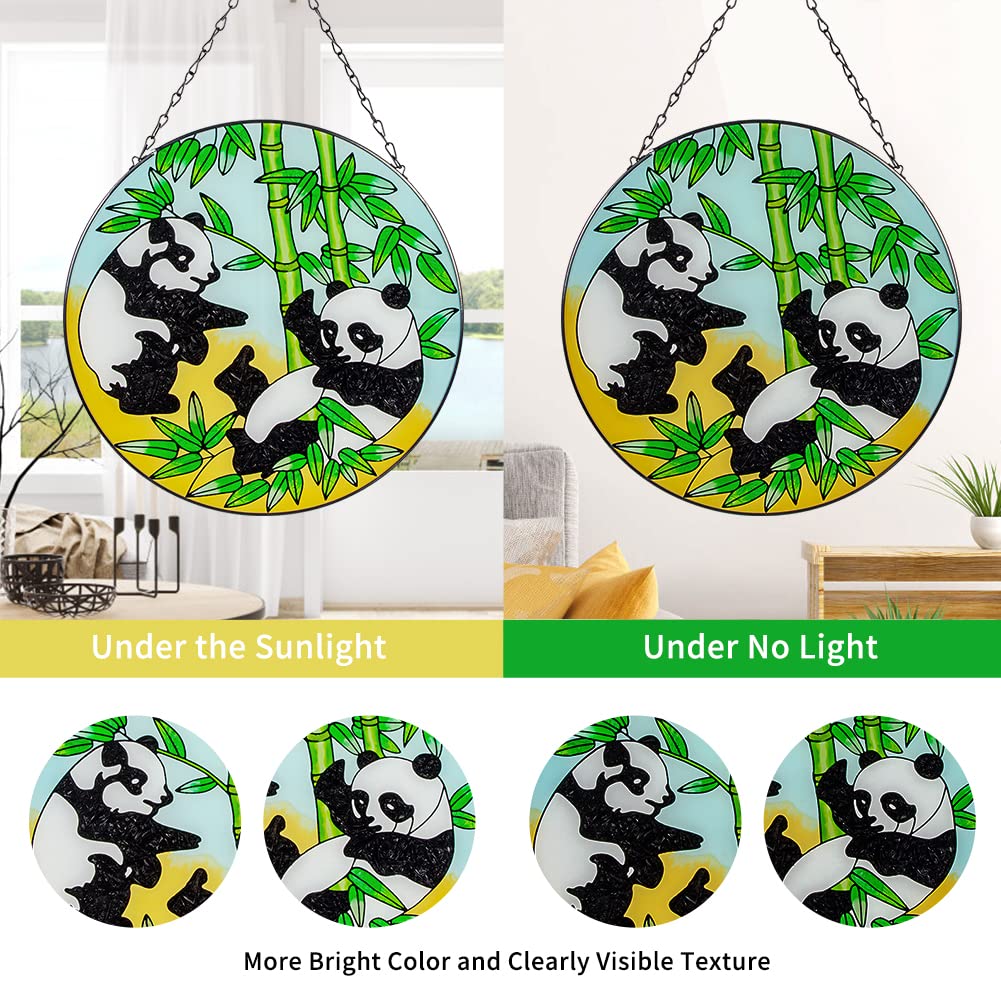 LIBELLULE VITRAIL SUSPENSION Verre Motif Attrape Soleil Avec Métal