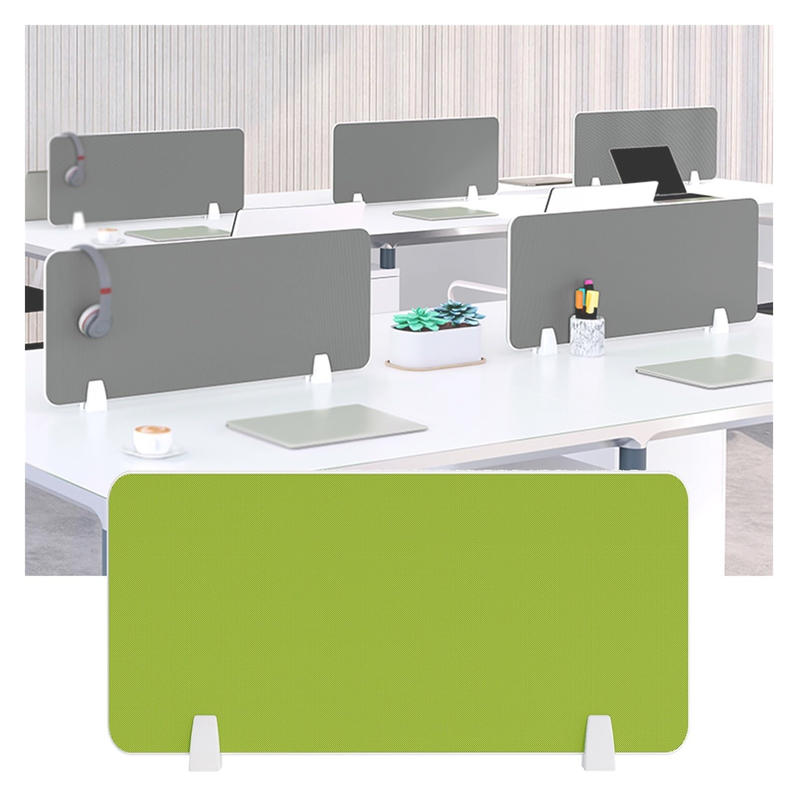 Séparateur de bureau contre le bruit open space panneau acoustique à pince