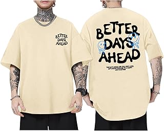 Mens Funny Graphic T-Shirts Oversized Inspirational Positive Saying Shir...