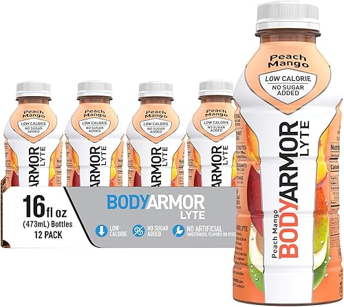 Miniatura 5 de BODYARMOR Bebida deportiva, piña y coco, sabores naturales con vitaminas, 16 onzas líquidas (paquete de 12) y bebida deportiva baja en calorías, 16