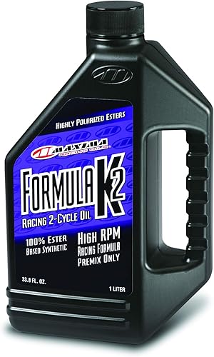 Miniatura 3 de Maxima Racing Oils 22916-4PK Formula K2 - Aceite sintético de carreras de 2 tiempos, botella de 16 onzas, paquete de 4
