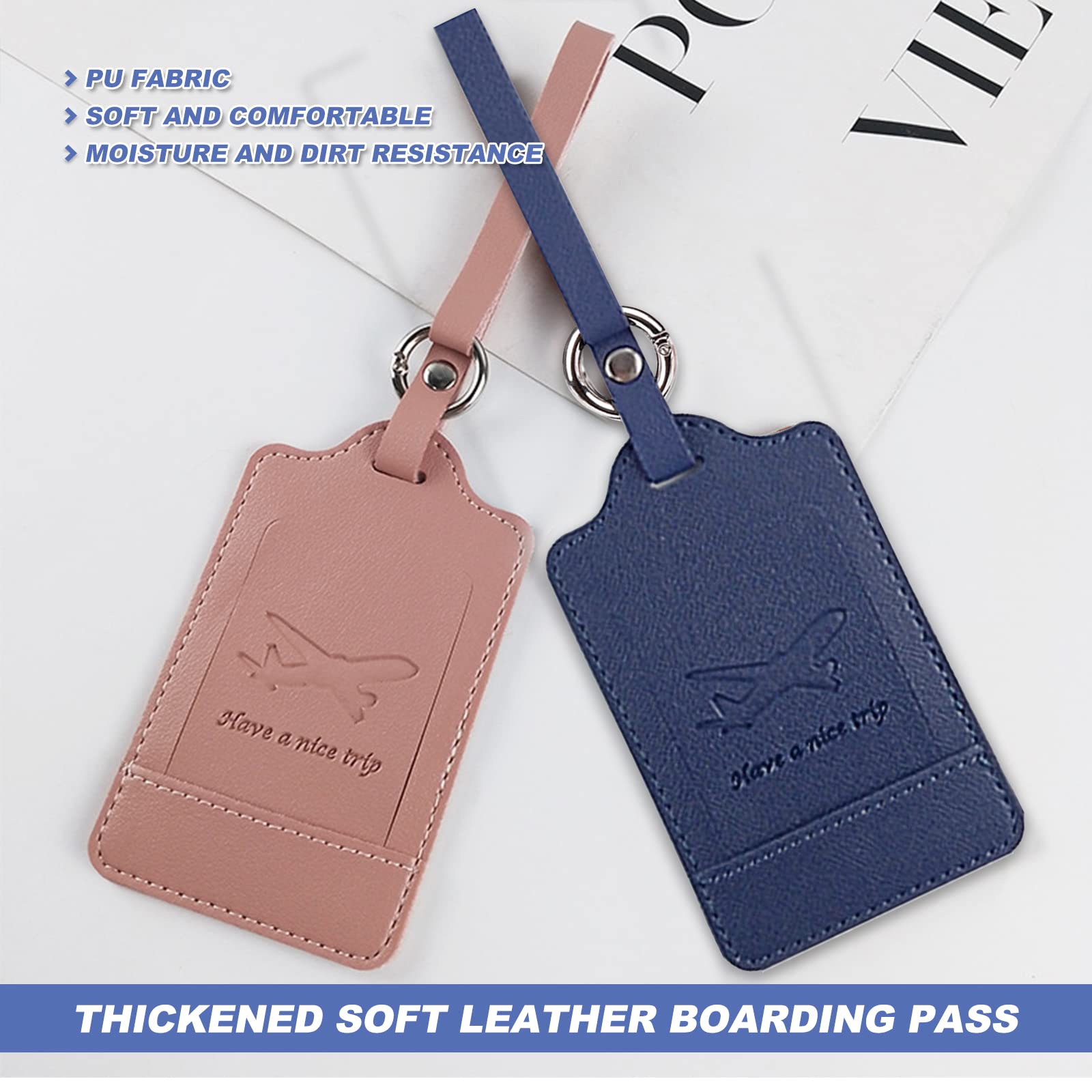 Migeec Lot De 2 étiquettes De Bagage Avec étiquette D'adresse - Accessoires De Voyage