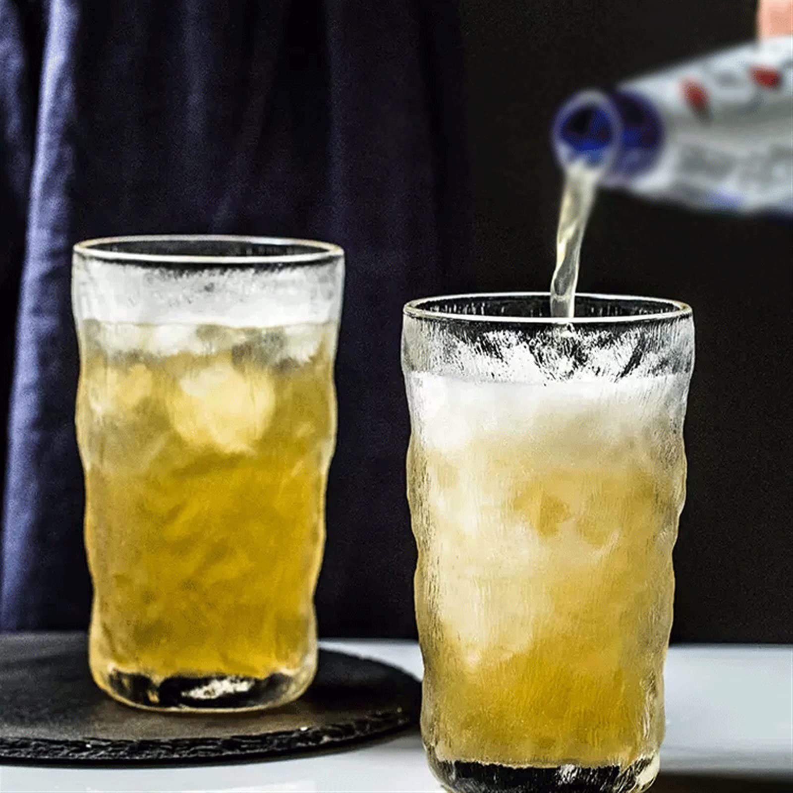 Kubek do kawy cztery szklanki filiżanki do kawy dobrze wyglądające wysokie piękno kubki na wodę whisky piwo napoje kubki (mały)
