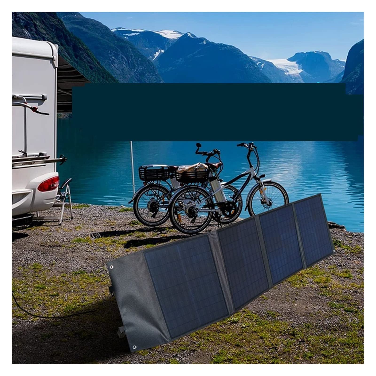 Pannello Solare Pannello Solare Pieghevole Pannello di Generazione di Energia Pannello Batteria Alimentatore Mobile Pannello di Ricarica Solare Monocristallino da 100 W