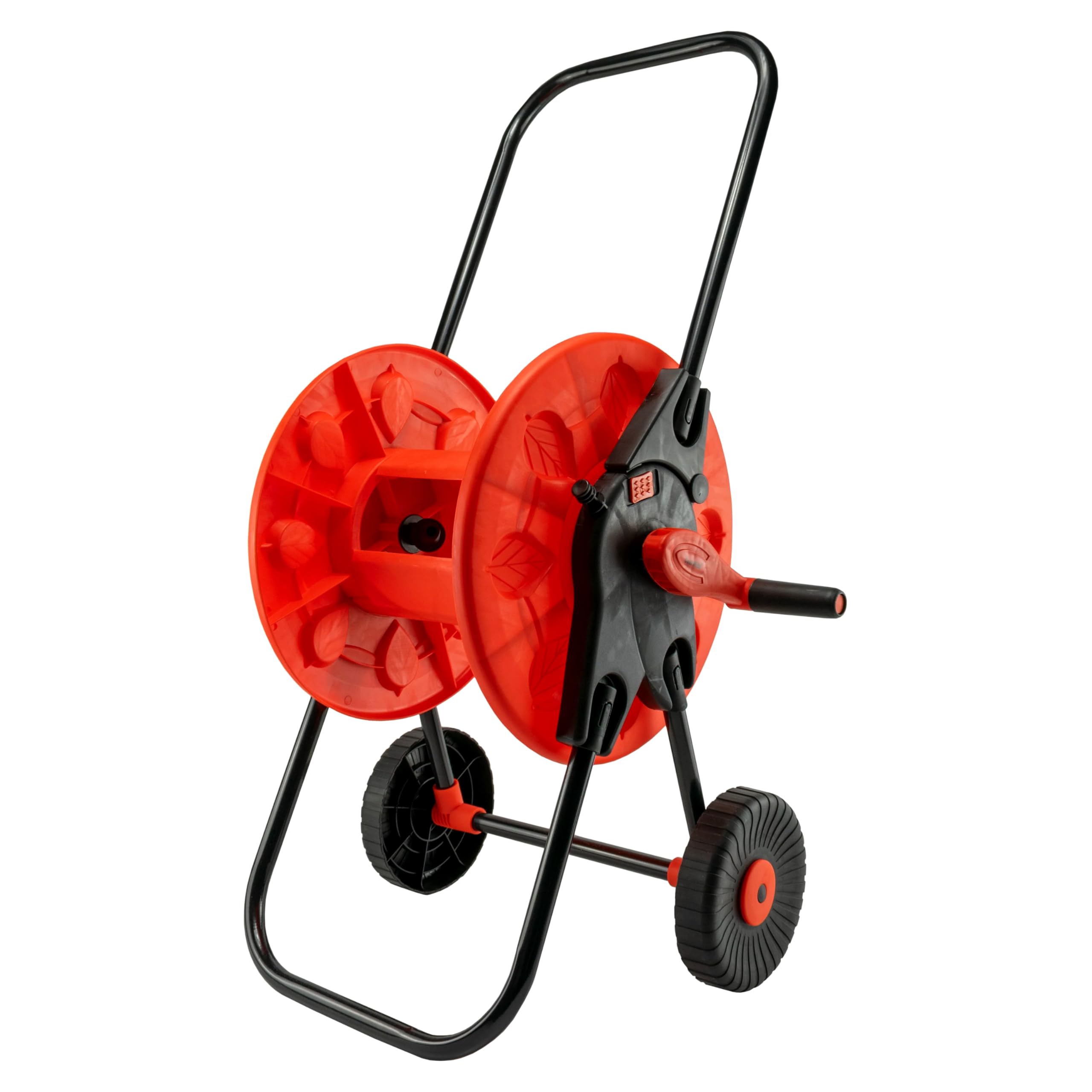 Heavy-Duty Garden Hose Reel Cart - Portable Water Hose Pipe Storage with Easy Crank Handle & Wheels - Holds 60m x 1/2" Hose - UV-Resistant Hose Holder - Durable Outdoor Trolley for Easy Watering