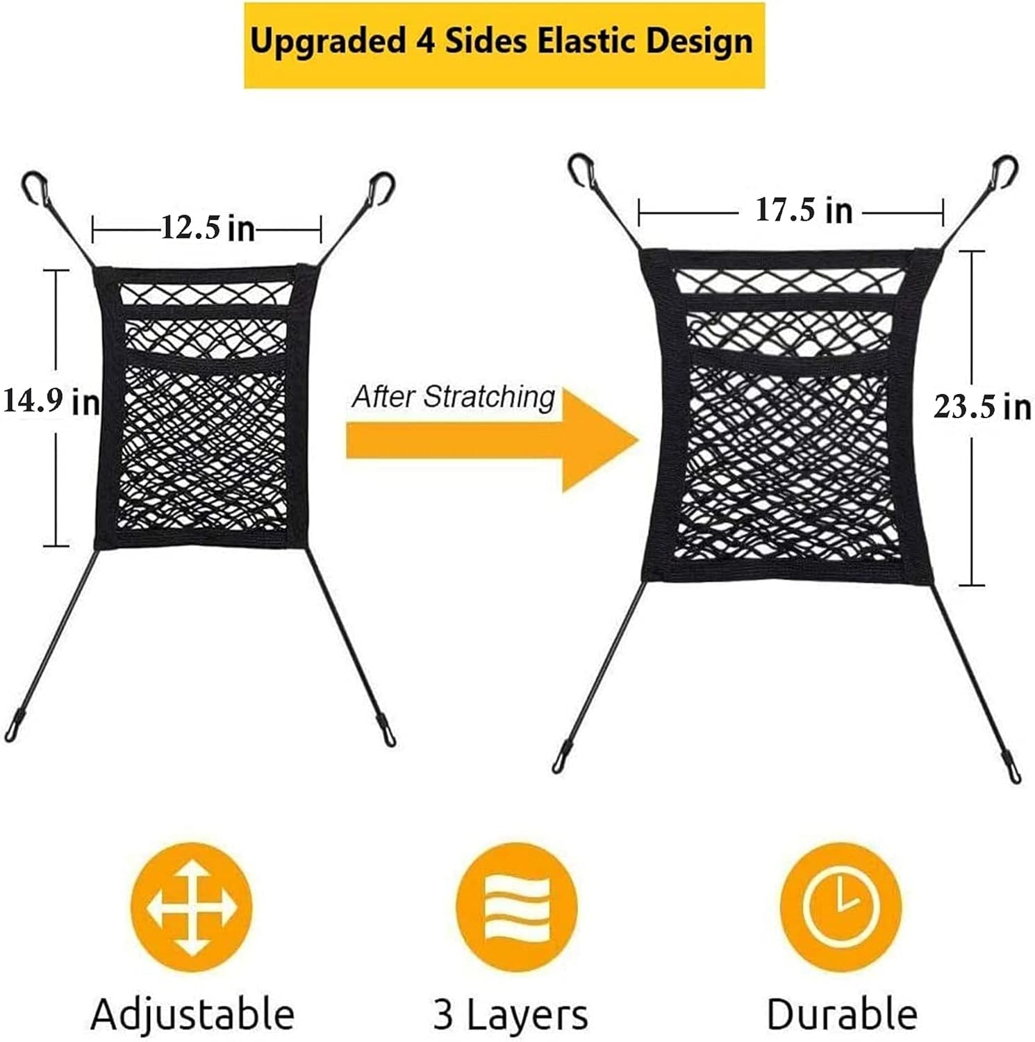 MHSFYF Organizer 3 Layer Barrier Backseat Image