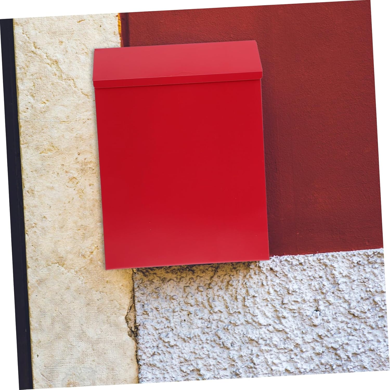 European Style Lockable Mailbox Practical Wall Mount Letter Box Design Durable Easy Installation for Outdoor Use