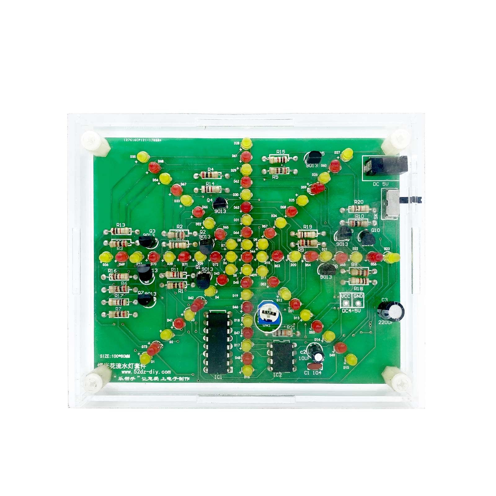 ONEHPDIY Soldering Practice Board LED Light Kit DIY Welding Practice Kit with Light Control for STEM Beginners