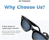 Vista 2 de Lentes inteligentes AI con cámara HD de 8 MP, grabación de video continua de 1200P, traducción de voz en tiempo real (más de 100 idiomas)