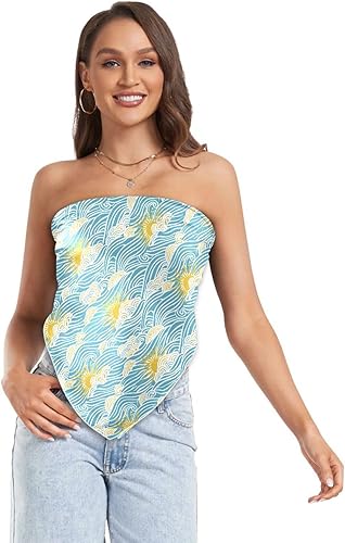 Miniatura 7 de Silk square Retro Sky Sun Waves scarves and wraps elegant for women for evening 35.4 Inches bufandas para mujer