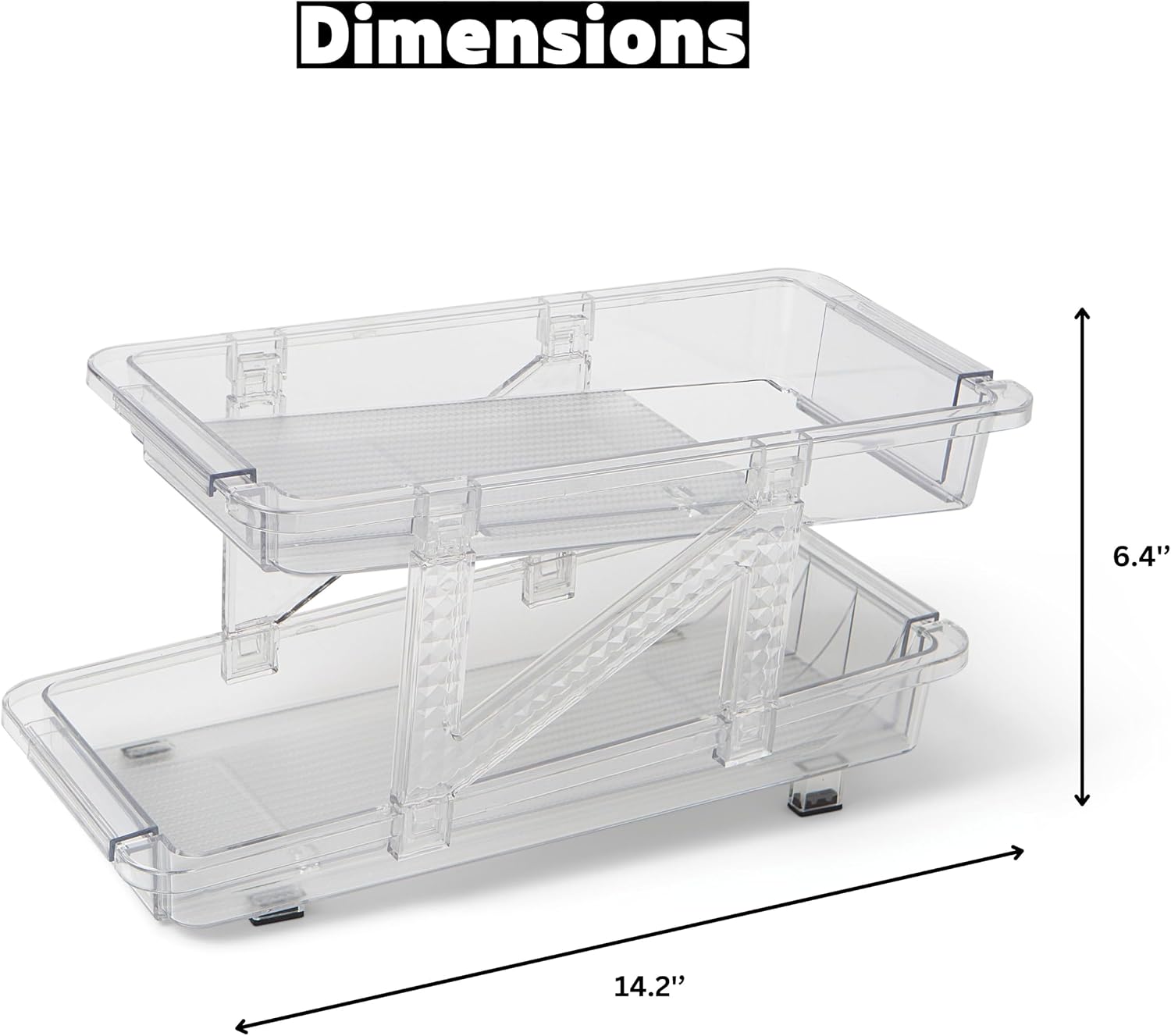GAROOD Expandable Soda Can Organizer – Drink Organizer for Fridge, Soda Can Organizer for Refrigerator, Can Dispenser for Fridge, Pantry Can Organizer & Canned Food Organizer Storage - TWO PACK