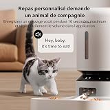 PETLIBRO 5G Wi-FI Distributeur Automatique de Nourriture pour 2 Chat, Triple Conservation avec Bol en Acier Inoxydable et Couvercle à Verrouillage Rotatif, jusqu'à 50 portions, 10 Repas par Jour - 7
