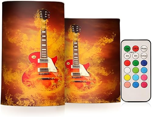 Vista 337 de Velas parpadeantes sin llama, velas LED moradas de mariposa lavanda con temporizador remoto, juego de 2 velas a pilas para San Valentín, boda