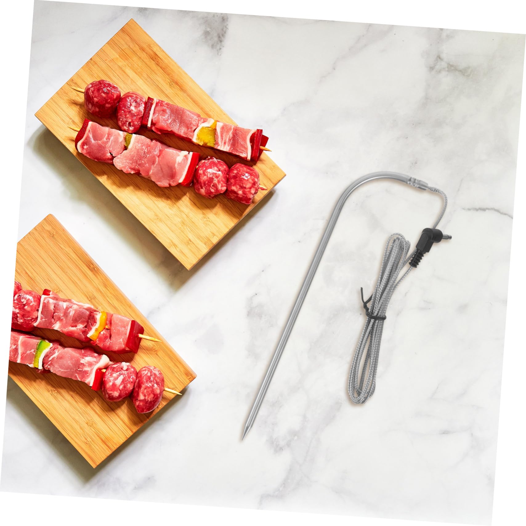 UKCOCO 3 Set Termometro per Carne con Misuratore Temperatura Alimentare per Precisione per Bbq