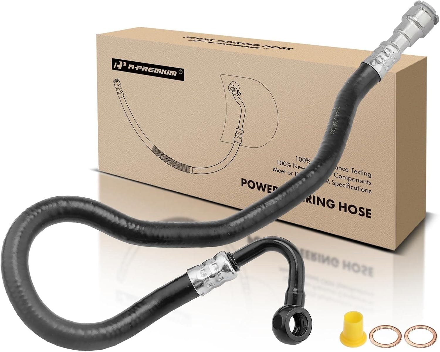 A-Premium Power Steering Hose Return Line Hose Assembly Compatible with BMW 335i 2007-2013 335is 2011-2013 135i 2008-2013 L6 3.0L Gear To Cooler