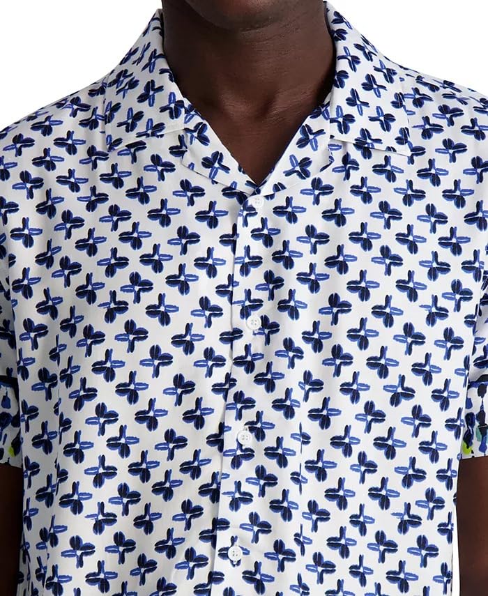 Karl Lagerfeld Paris Mens Floral Print Flowy Shirt2