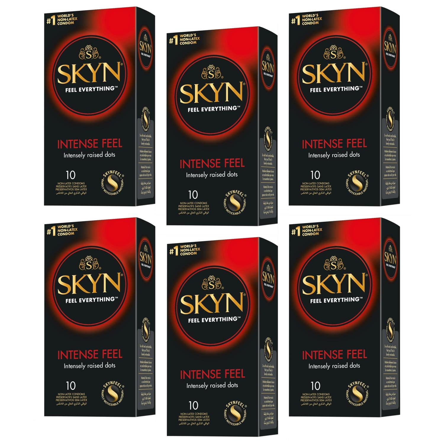 Skyn - Confezione da 60 serbatoi senza lattice Intense Feel - Ultra Perlato