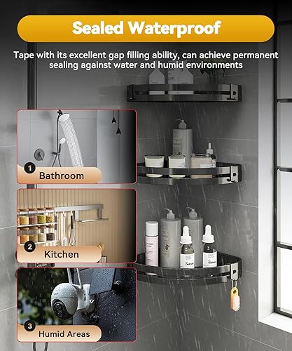 Miniatura 6 de PHIXBEAR Cinta de Doble Cara Resistente al Calor de Servicio Pesado, Impermeable para Exteriores e Interiores, Cinta de Montaje Automotriz,