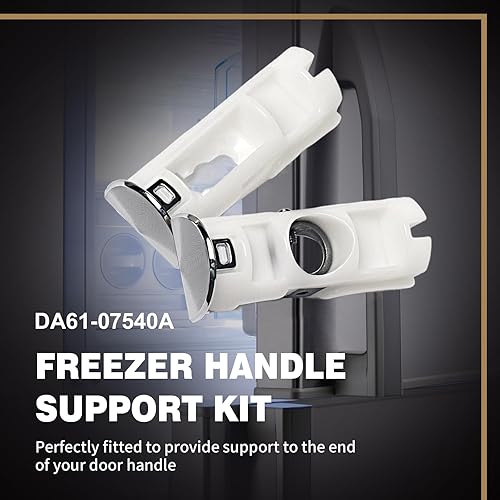 Miniatura 3 de DA61-07540A DA61-08247A Kit de soporte para manija de puerta de congelador, manijas de repuesto para refrigerador compatibles con Samsung AP5578979