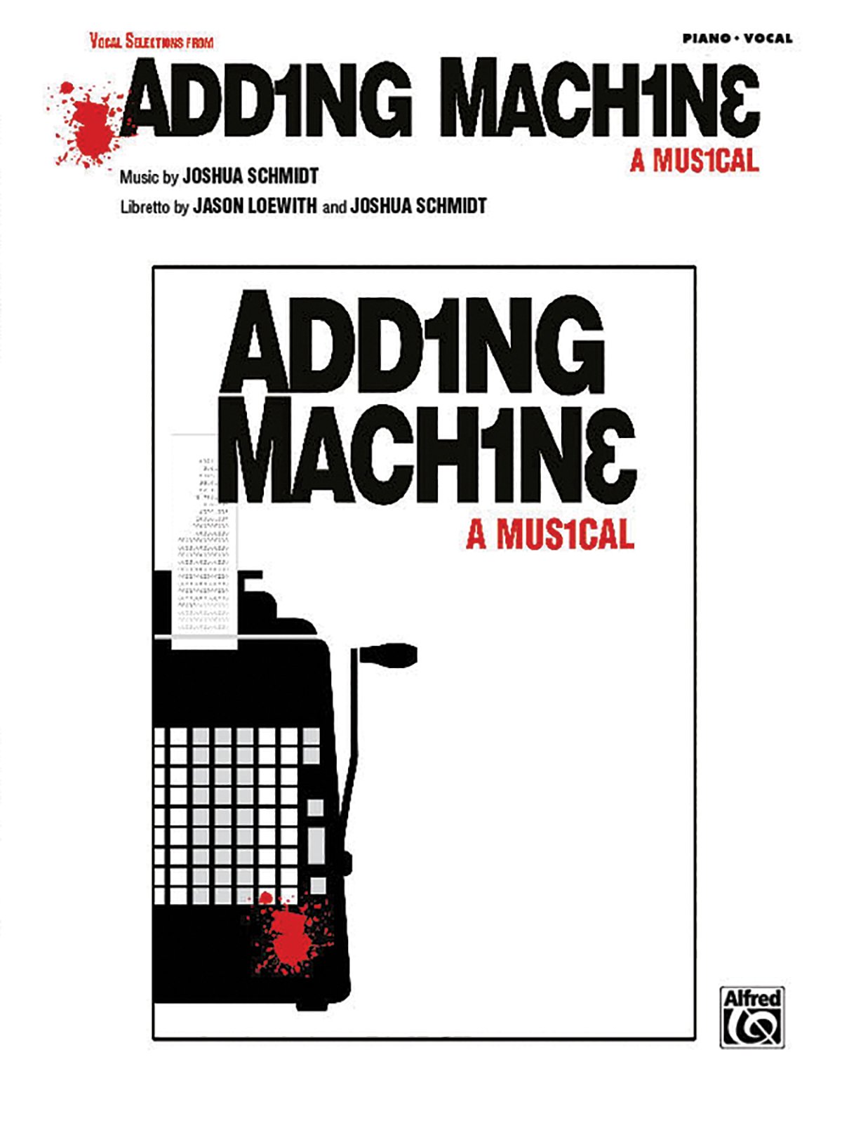 Adding Machine -- A Musical (Selections): Piano/Vocal/Chords