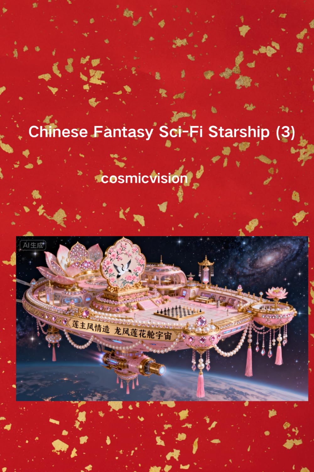 Chinese Fantasy Sci-Fi Starship (3)