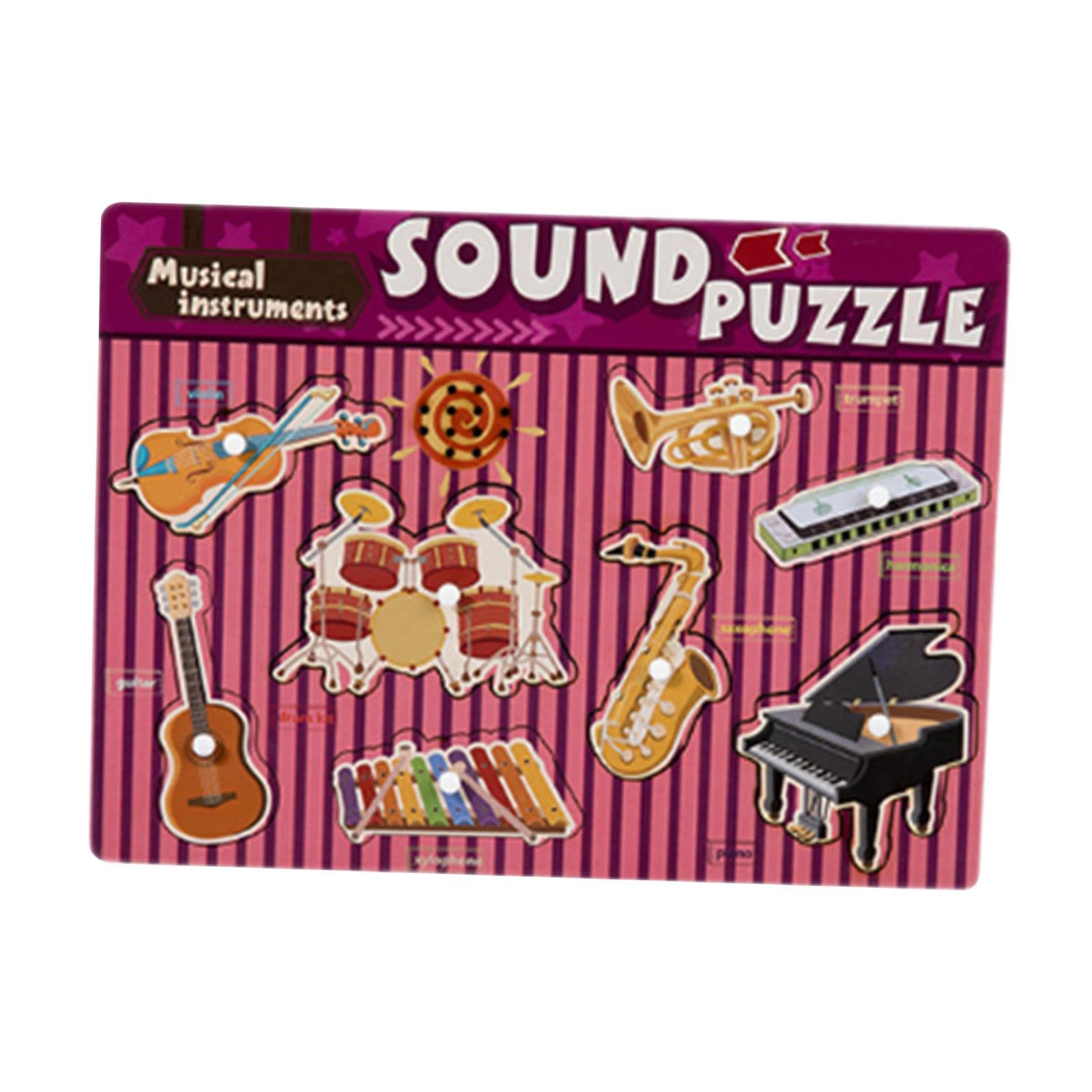 Klangpuzzle, Steckpuzzle Zur Förderung Der Feinmotorik, Geschenkidee für Kleinkinder von 2 5 Jahren, Musik