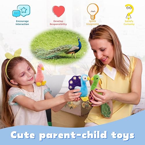 Vista 163 de MorisMos - Animales de peluche de lagarto, mamá camaleón gigante de 27 pulgadas con 4 lagartos bebés, juguetes para niños y niñas, mamá iguana