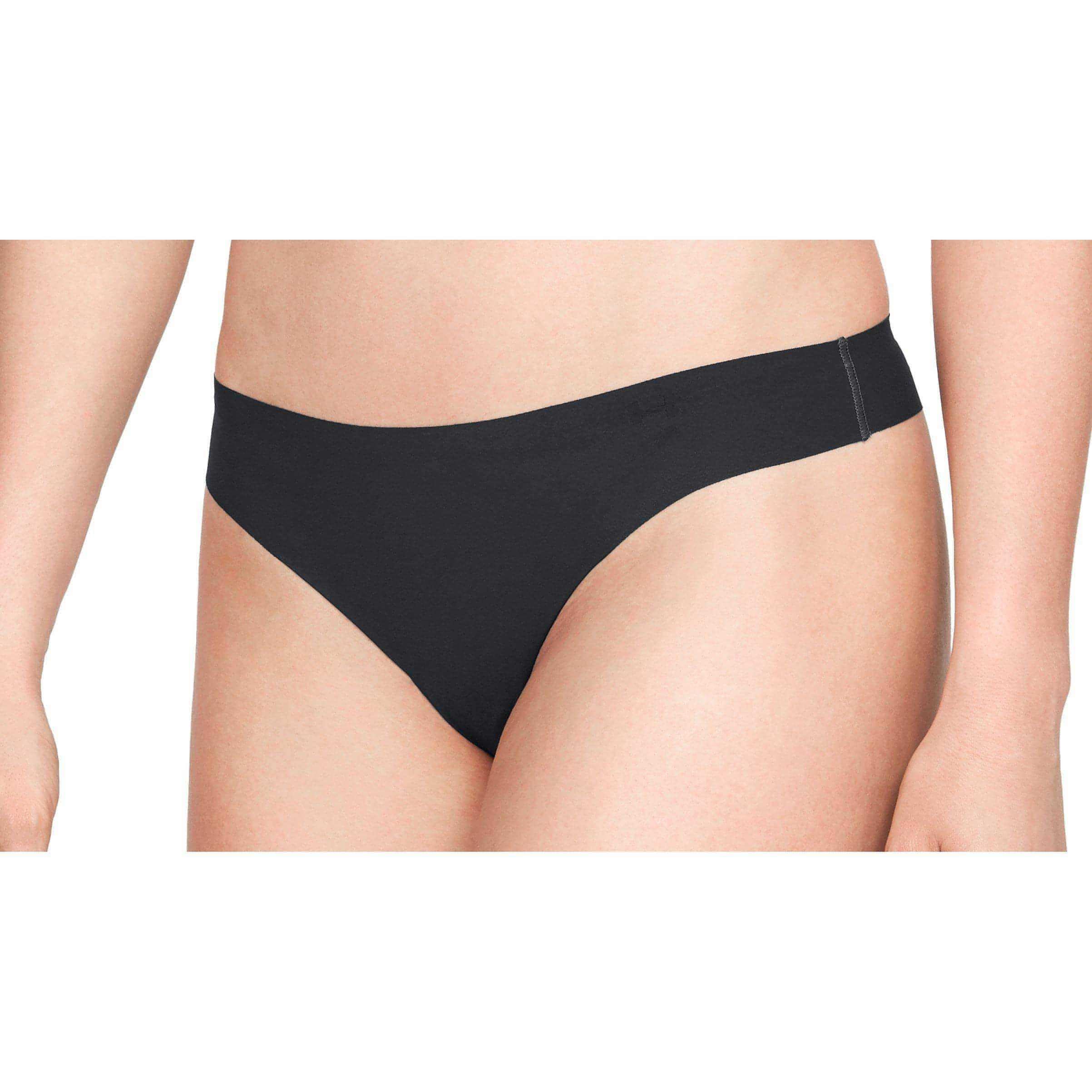 Under Armour Women's 3-pack Pure Stretch No Show Thong Underwear, All-day Comfort & Ultra-soft Fit